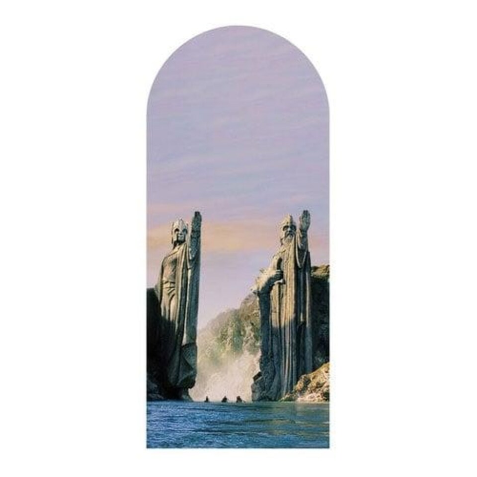 image 1 of Lord of the Rings Argonath Single Backdrop Cardboard Cutout 185cm