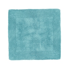 Heavyweight Reversible Square Bath Mat | Green | Turquoise