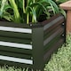 image 9 of Outsunny Set of 2 Galvanised Raised Garden Bed for Flowers, Herbs