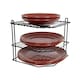 image 1 of Buckingham 3 Tier Kitchen Plate Organising Rack 23 cm , Black