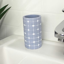 Showerdrape Mosaica Sky Blue Tumbler