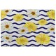 image 1 of Bright Yellow Flowers & Zig Zags (Rug) Yellow | Large: 140x200cm