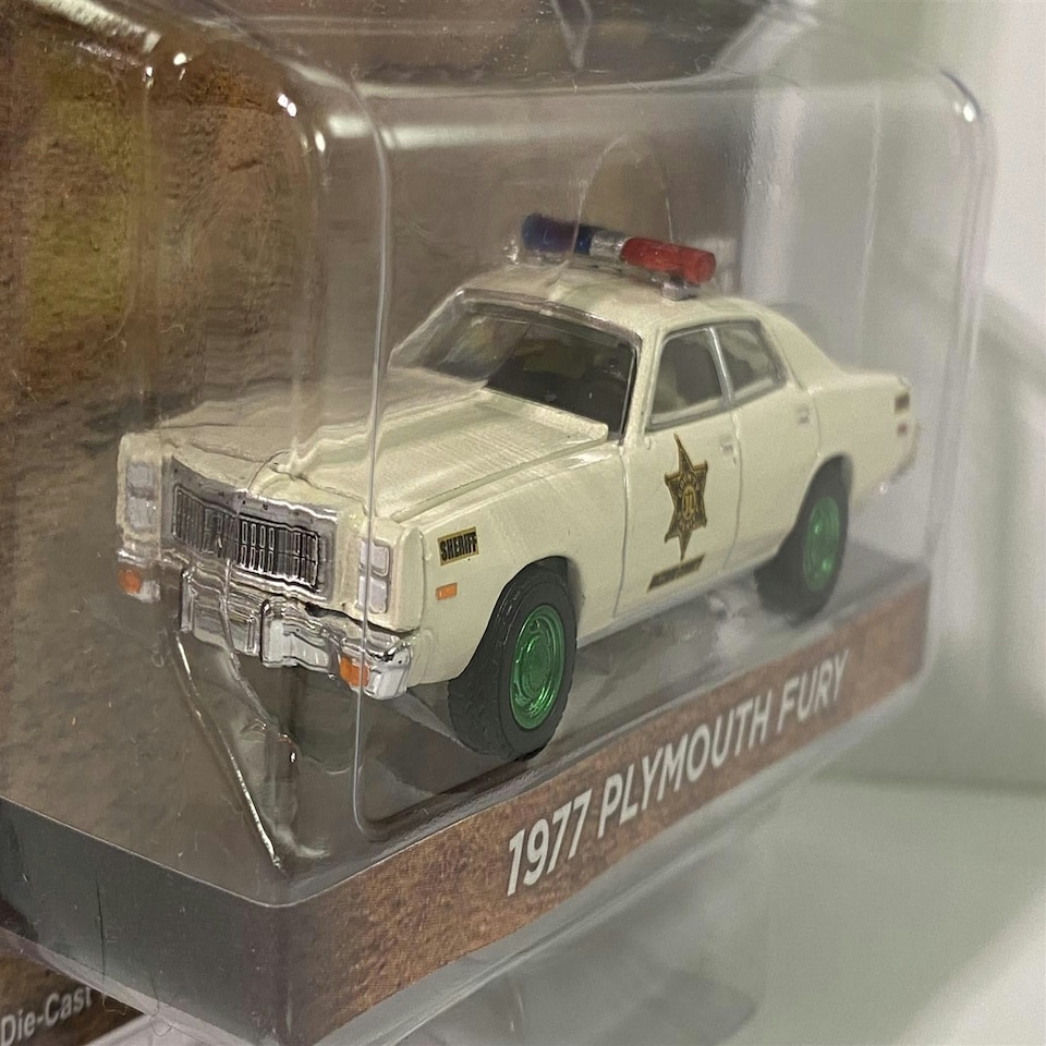 image 1 of Chase Model 1977 Plymouth Fury Hazzard County 1:64 Greenlight 30110