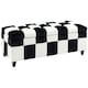 image 1 of HOMCOM 114 x 47 x 47cm Velvet Storage Ottoman, Button-tufted Footstool