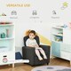 image 8 of HOMCOM Kids Armchair Children Recliner Sofa Lounger Chair w/ Footrest Grey