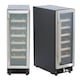 image 1 of SIA WC30SS/1 Undercounter Wine Cooler Fridge, 59L 19 Bottle Capacity, LED Light, Silver Black