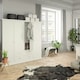 image 5 of Paris Wardrobe with 4 Doors and 2 Drawers in White