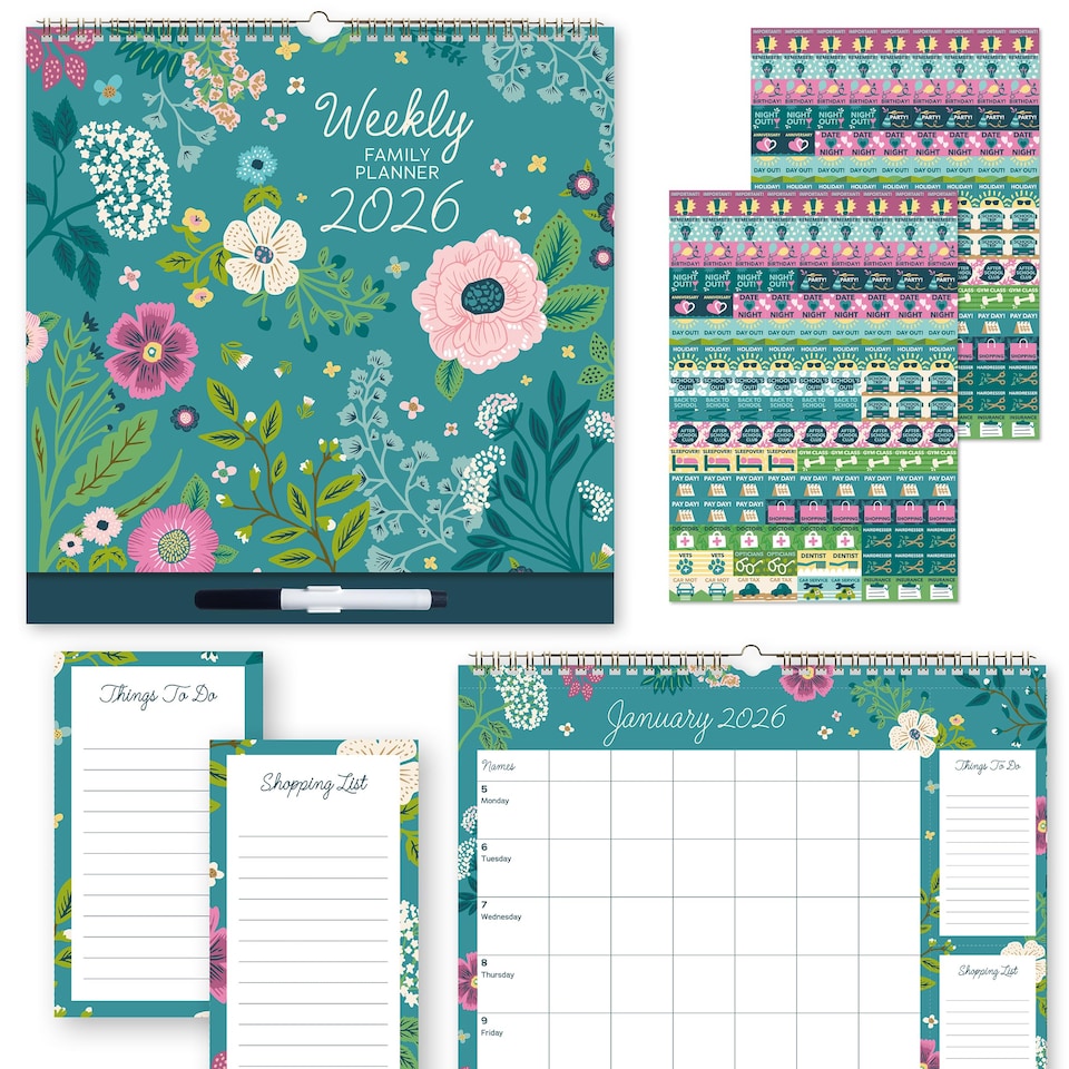 2026 Weekly Planner - Weekly Family Planner (Amazon Exclusive)