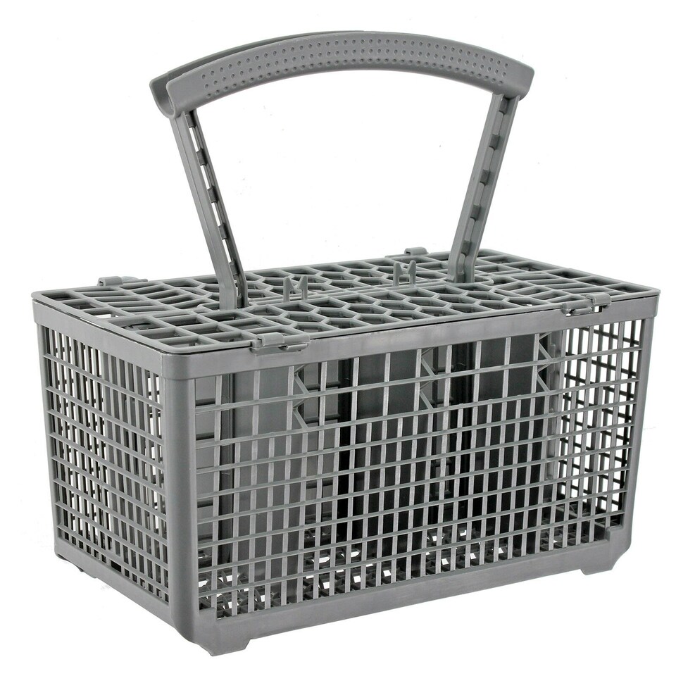 image 1 of SPARES2GO Cutlery Basket Cage Lid & Removable Handle compatible with Bush Dishwasher (235 x 242 x 130mm)