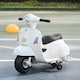 image 2 of HOMCOM Vespa Licensed 6V Kids Electric Motorbike Ride On Motorcycle  Battery Powered for 18-36 Months with Horn Light White