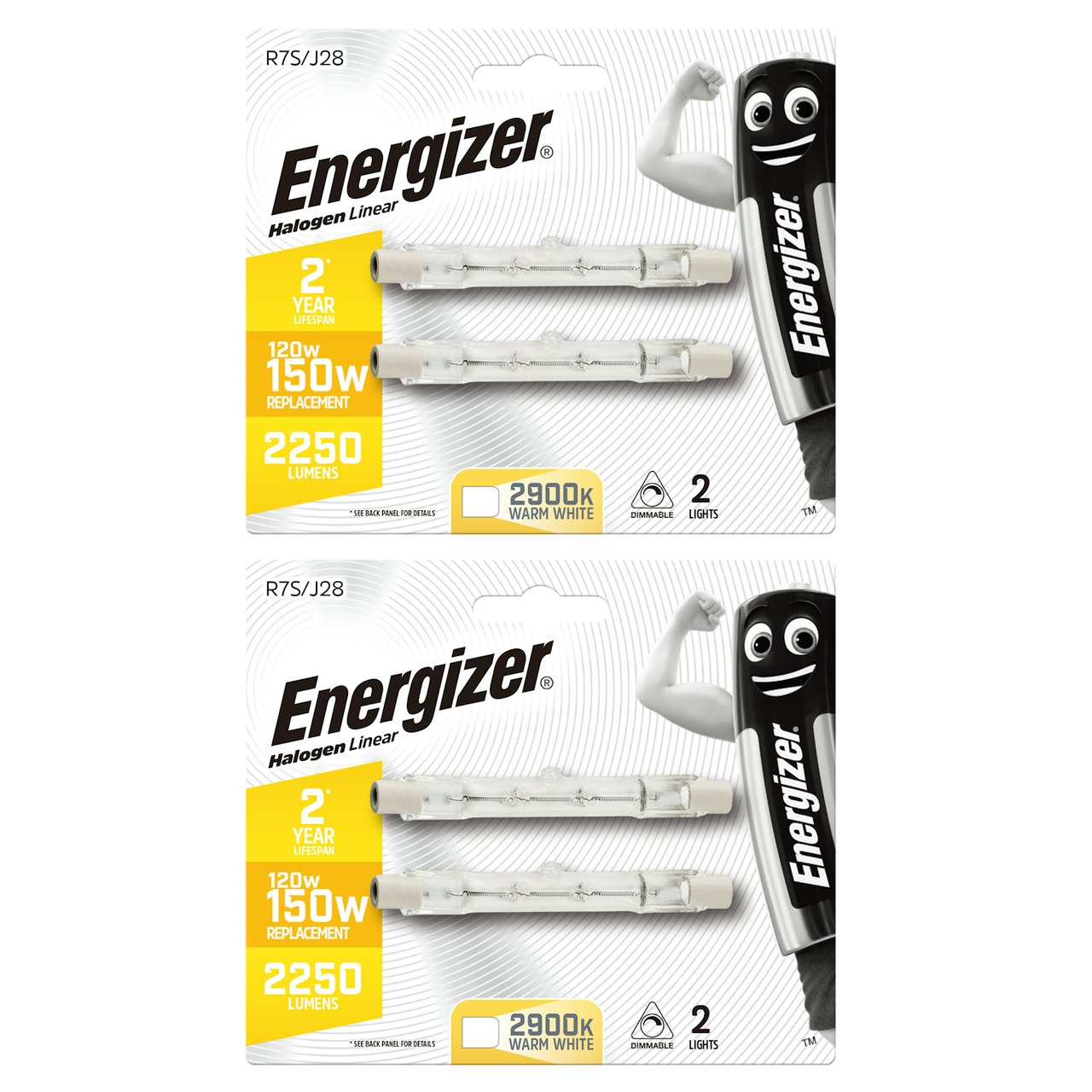 Energizer Halogen 78mm R7S Linear 2250lm 120W 2900K (Warm White