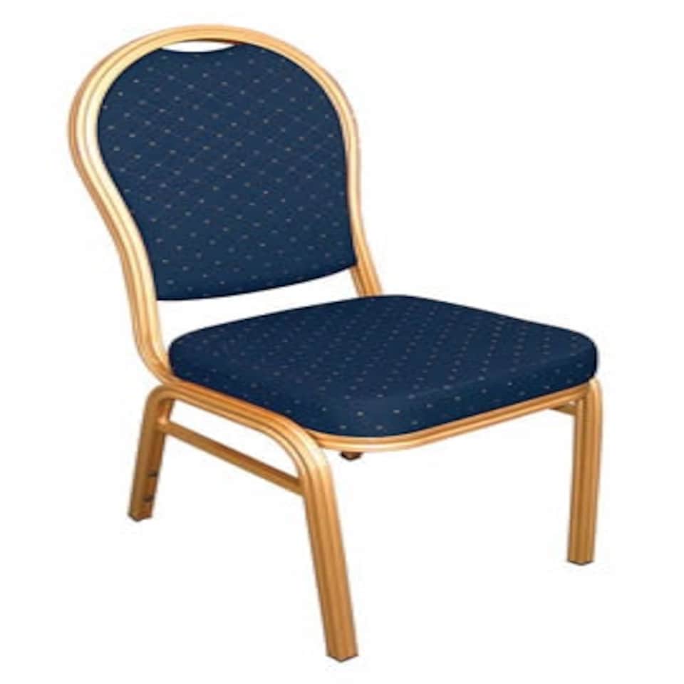 Cresdi Blue Aluminium Arched Chair Set Of 4 Silver