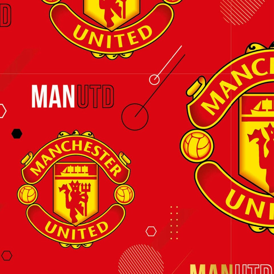 image 1 of Manchester United FC 2 Sheets & 2 Tags Gift Wrap
