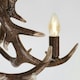 image 2 of ValueLights Rustic Caribou Antler 3 Way Brown Ceiling Light