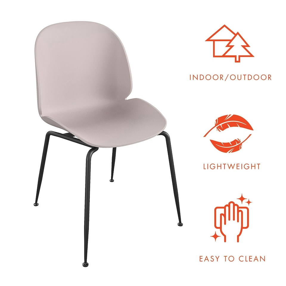 image 1 of Aria Resin Chairs 4PK Light Pink | Pink | Light Pink
