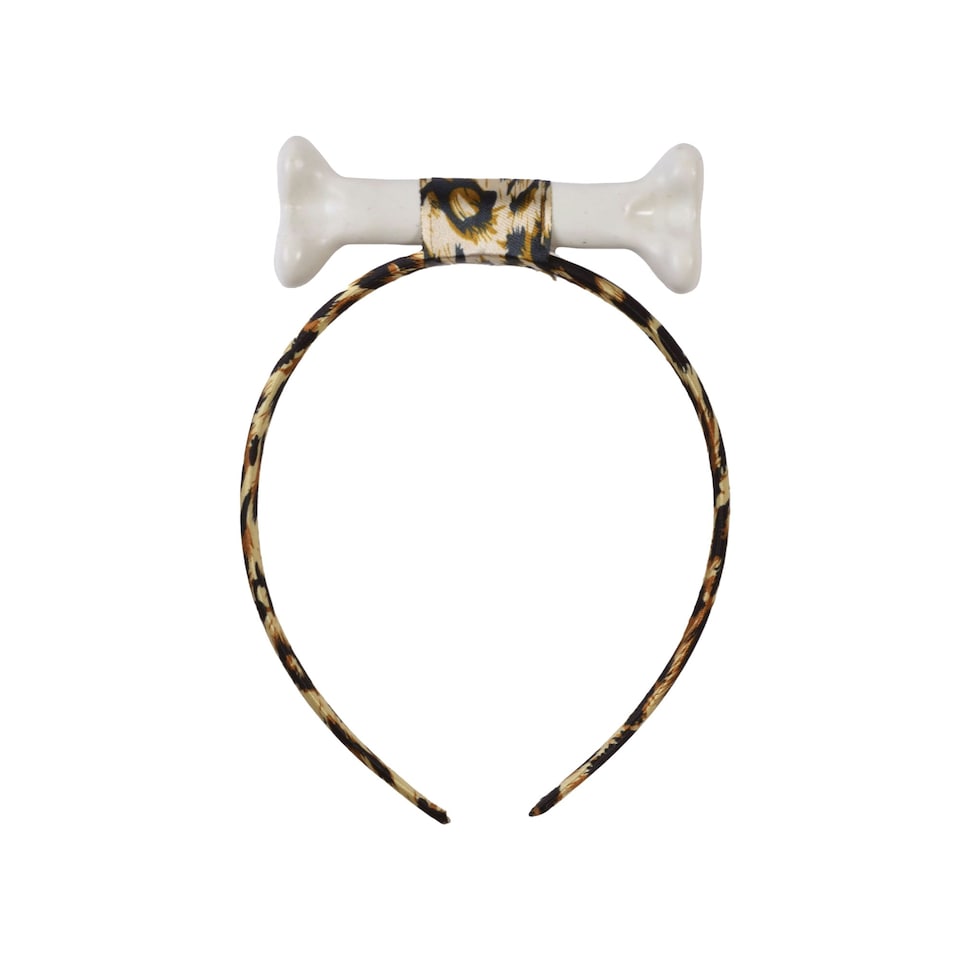 image 1 of Bristol Novelty Bone Headband - Black/White - One Size