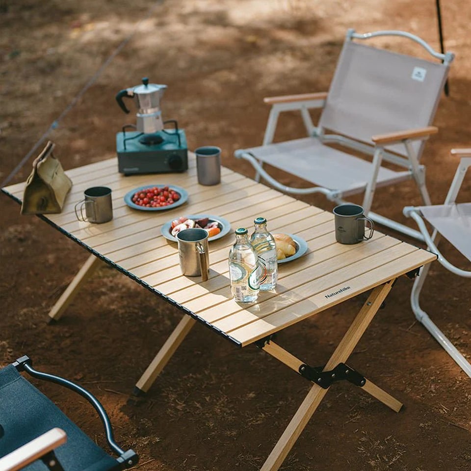 image 1 of Folding Egg Roll Table