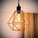 image 3 of ValueLights Diablo Copper Ceiling Pendant Shade & Bulb