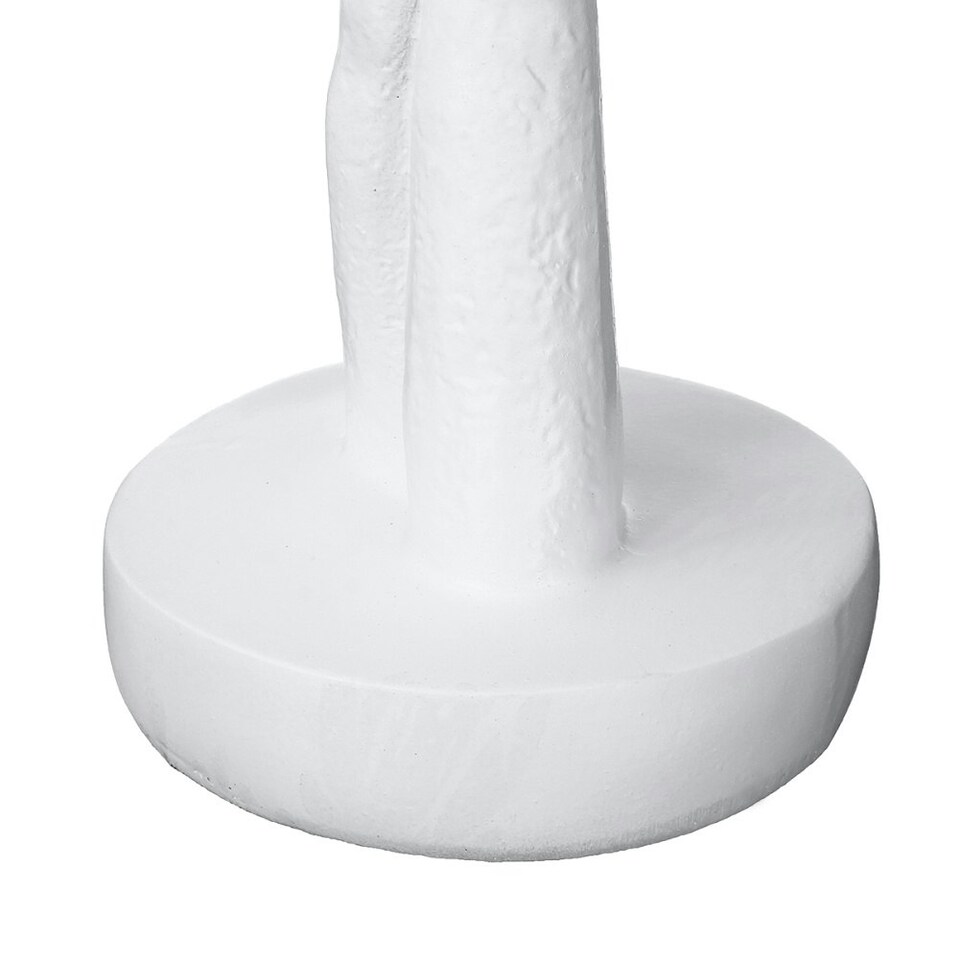 image 1 of Living and Home Abstract White Face Resin Statue for Decoration, 11.5cm Dia x 37cm H