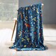image 1 of Catherine Lansfield Enchanted Twilight Animals Cosy Fleece Blanket Throw Navy Blue Blue | Navy Blue