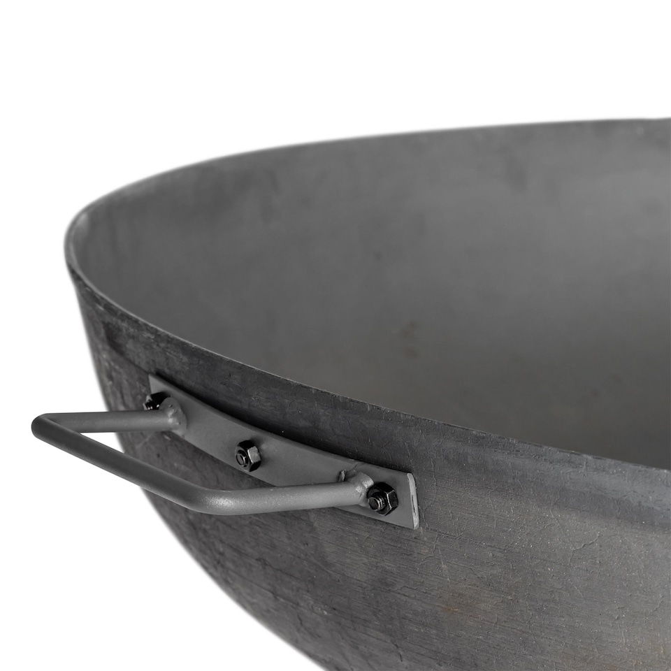 image 1 of Harbour Housewares Cast Iron Garden Fire Pit - 100cm - Grey