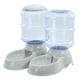 image 1 of Skylos 2 Packs Automatic Food Feeder Waterer Set Plastic Dispenser Dog Cat 3.5L