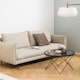 image 4 of Cuxton Black Coffee Table with Smoked Glass Top