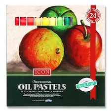 Box of 24 of Professional Oil Pastels by Icon Art