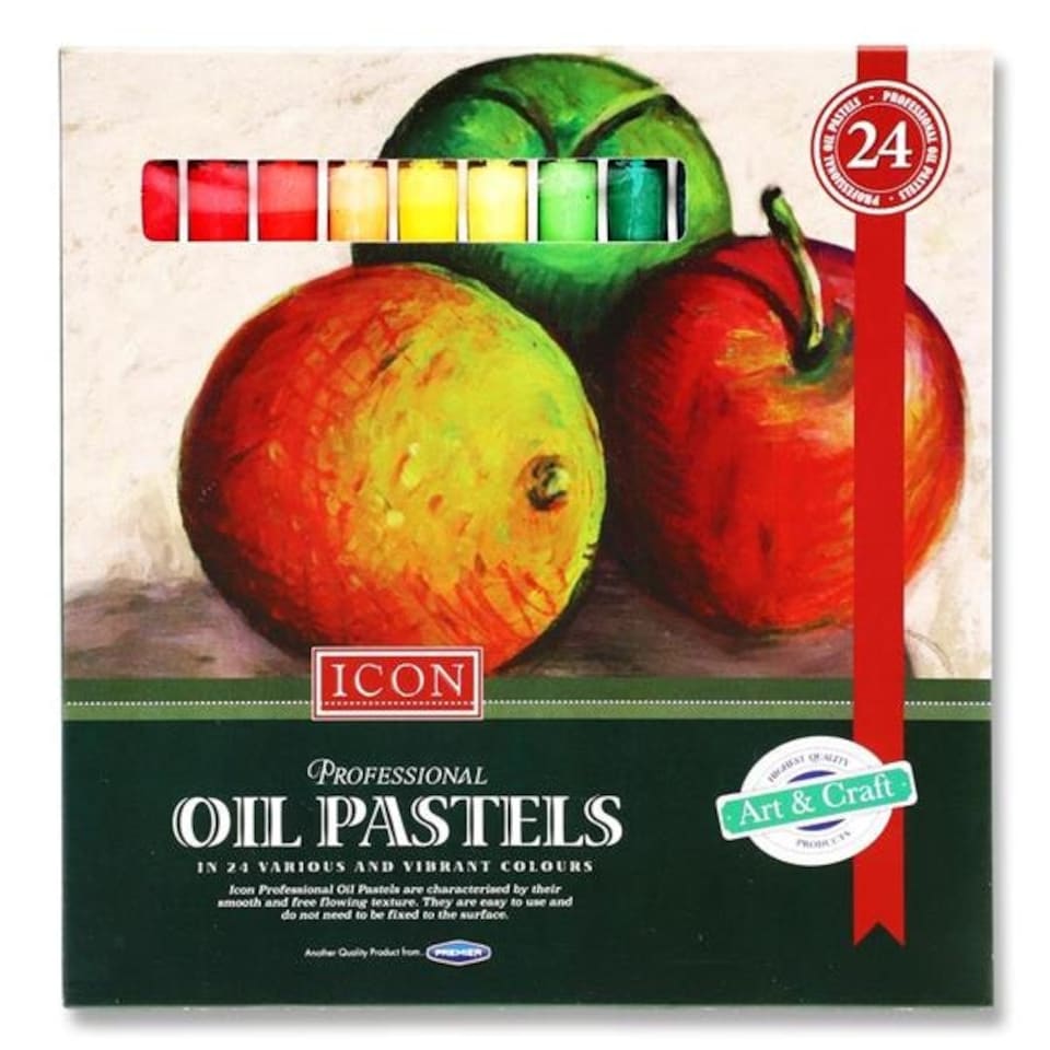 image 1 of Box of 24 of Professional Oil Pastels by Icon Art