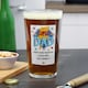 image 5 of Personalised Super Dad Printed Beer Glass Clear