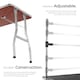 image 3 of Dog Grooming Table - 2 height-settings, 2 leashes, scratch-resistant surface