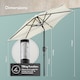 image 7 of VonHaus Ivory Steel Parasol 2M Hand Crank & Tilt Function