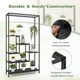 image 5 of COSTWAY 6-tier Plant Stand 180cm Corner Shelf Rack Black