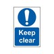 image 1 of Scan Keep Clear - Pvc Sign 200 X 300mm - Multi Colour - 200 x 300mm