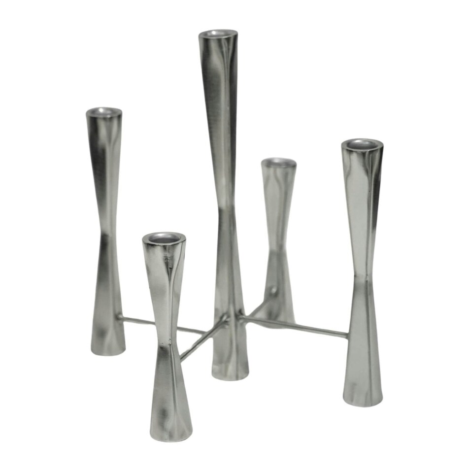 image 1 of Parker 5 Piece Candle Centerpiece - Mild Steel - L27 x W27 x H42 cm - Black | Black | 1
