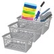 image 1 of 3 x Multipurpose Plastic Handy Storage Basket Cool Grey For Organisation
