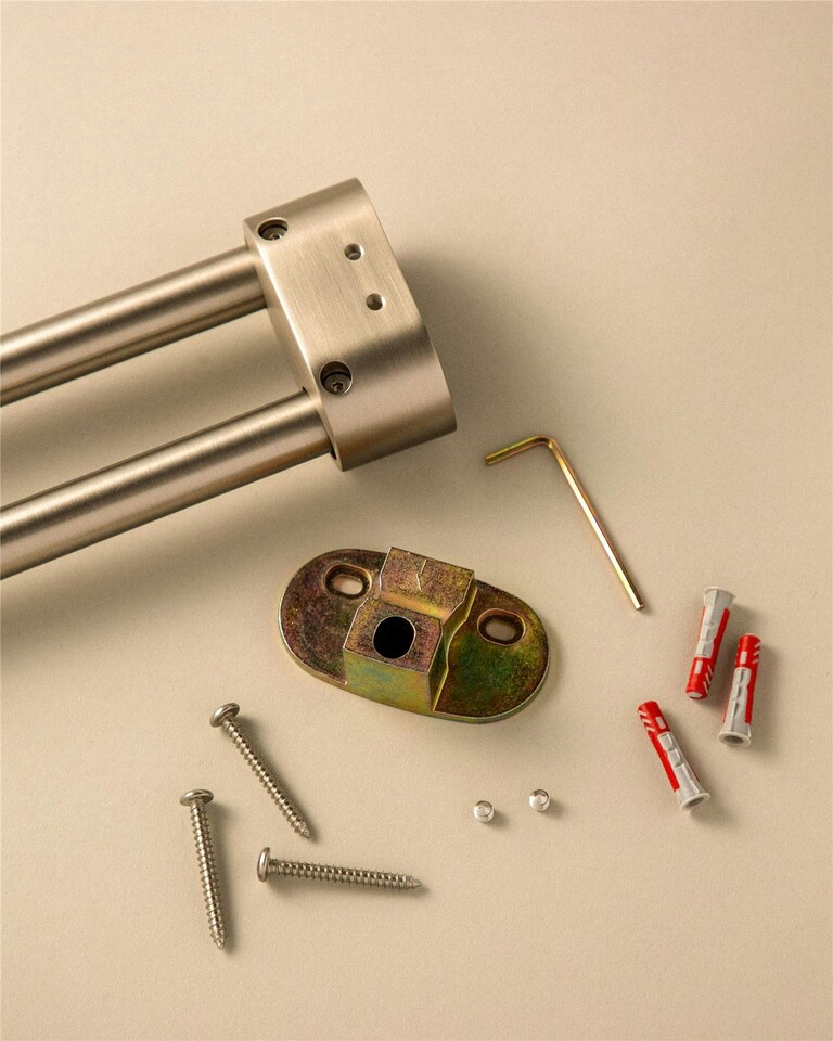 image 1 of Cosmic Wall Mounted Towel Rack with Matte Black Finish for Bathroom 41 cm