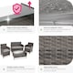 image 5 of Garden Furniture Set Madeira - 2 armchairs, sofa, coffee table - Grey