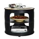 image 1 of COSTWAY 3-Tier Round End Table Coffee Snack Table Black