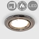 image 2 of ValueLights 6 Pack Fire Rated Black Chrome Tiltable GU10 Recessed Ceiling Downlights