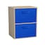 Antique Oak & Dark Blue