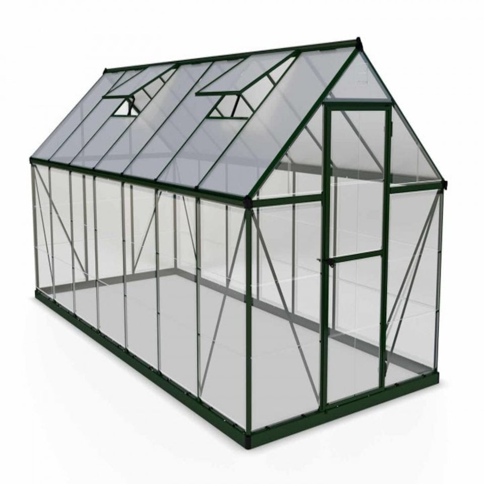 image 1 of Greenhouse Hybrid 6 x 14 - Polycarbonate - L426 x W185 x H208 cm - Green