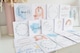 image 4 of New Baby Girl Greeting Card. Newborn Neutral Abstract Arch Pampas Design
