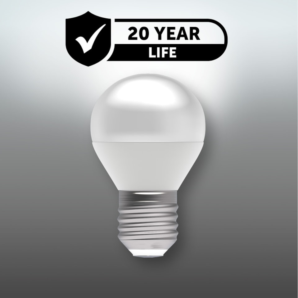 image 1 of BELL Lighting E27 Edison Screw 4.7WLED Golf Ball Natural White 4000K Light Bulb