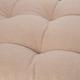 image 5 of Harbour Housewares Square Garden Chair Seat Cushions - Natural - Pack of 6 Cream