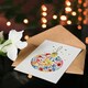 image 4 of Greeting Card Colourful Pattern Bauble Ornament Bright Bold Blank For Him Or Her Art Xmas Christmas Card