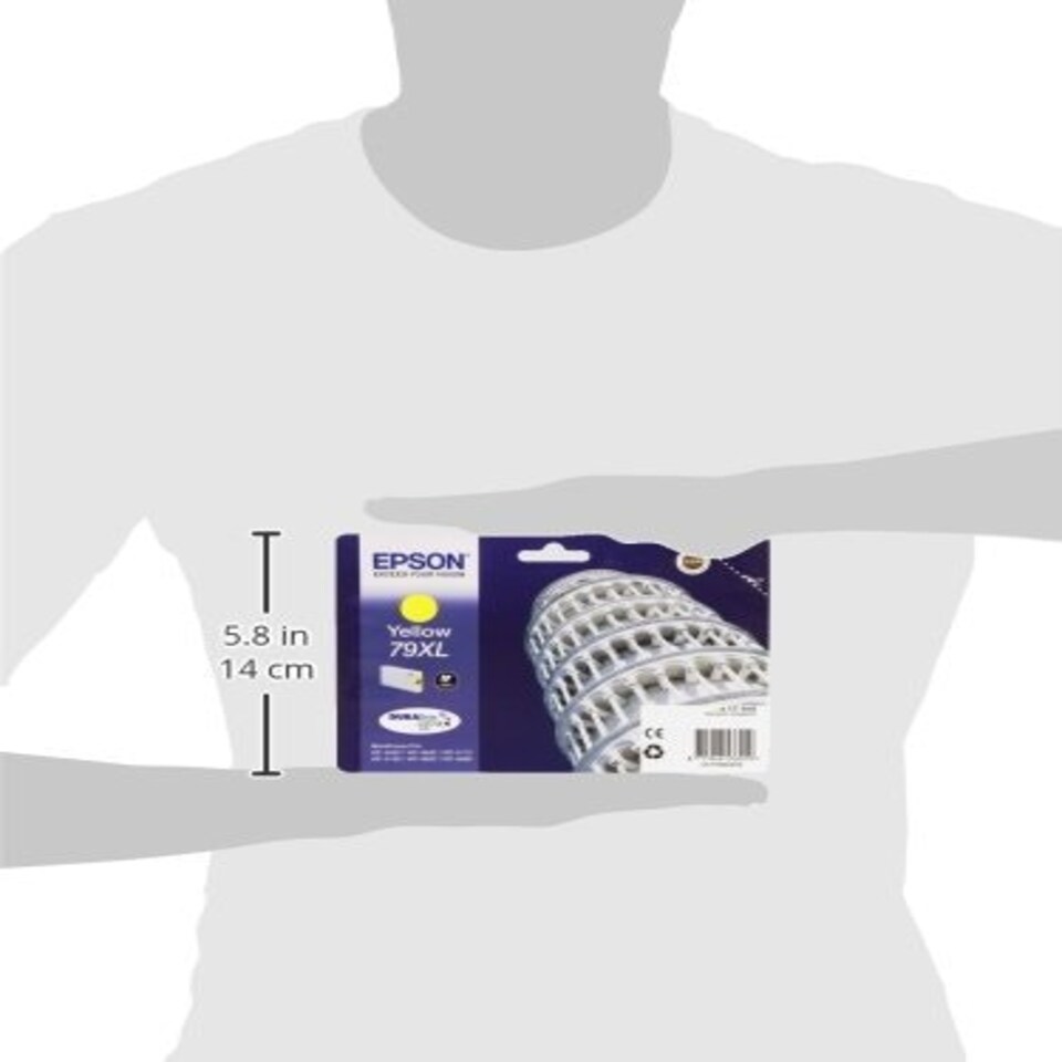 image 1 of Epson 79XL Leaning Tower Of Pisa Yellow Genuine, XL High Yield Ink Cartridge DuraBrite Ultra