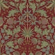 image 1 of Tulip Trellis Wallpaper in Burgundy | Red | Burgundy