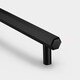 image 1 of Pushka Home Solid Brass Hexagonal Bar Handle 384mm - Black