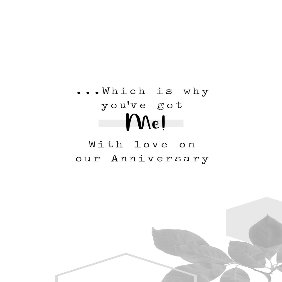 image 1 of You Deserve Nothing But The Best... - Funny Anniversary Card